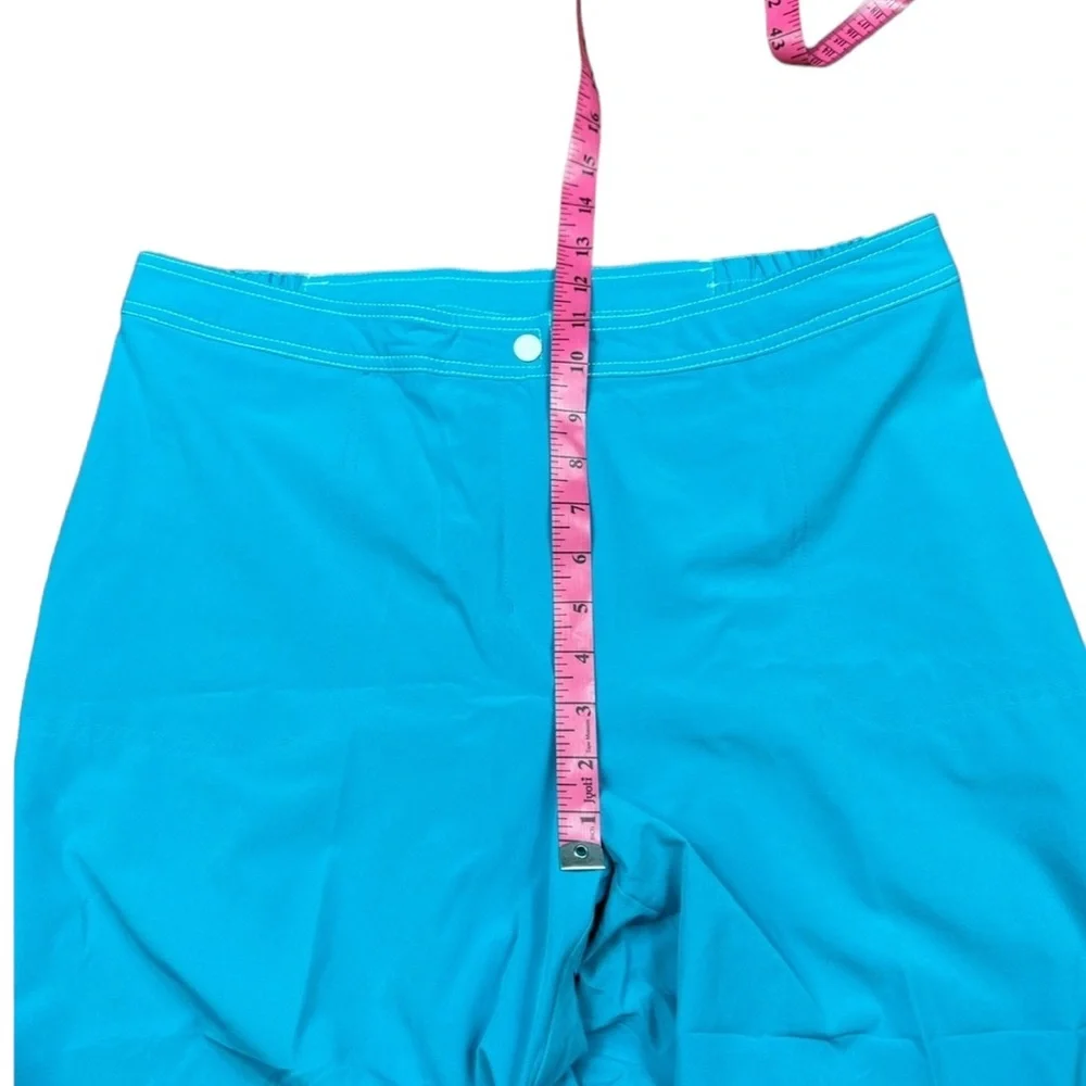CHICOS ZENERGY: Teal Blue Athletic Vest & Capri Pant Set -Size 2/3 Large/XL